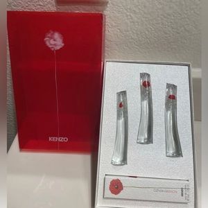 (3) NEW! KENZO FLOWER 4 ml/ 0.13 oz Eau de Parfum Miniatures Perfume Mini travel
